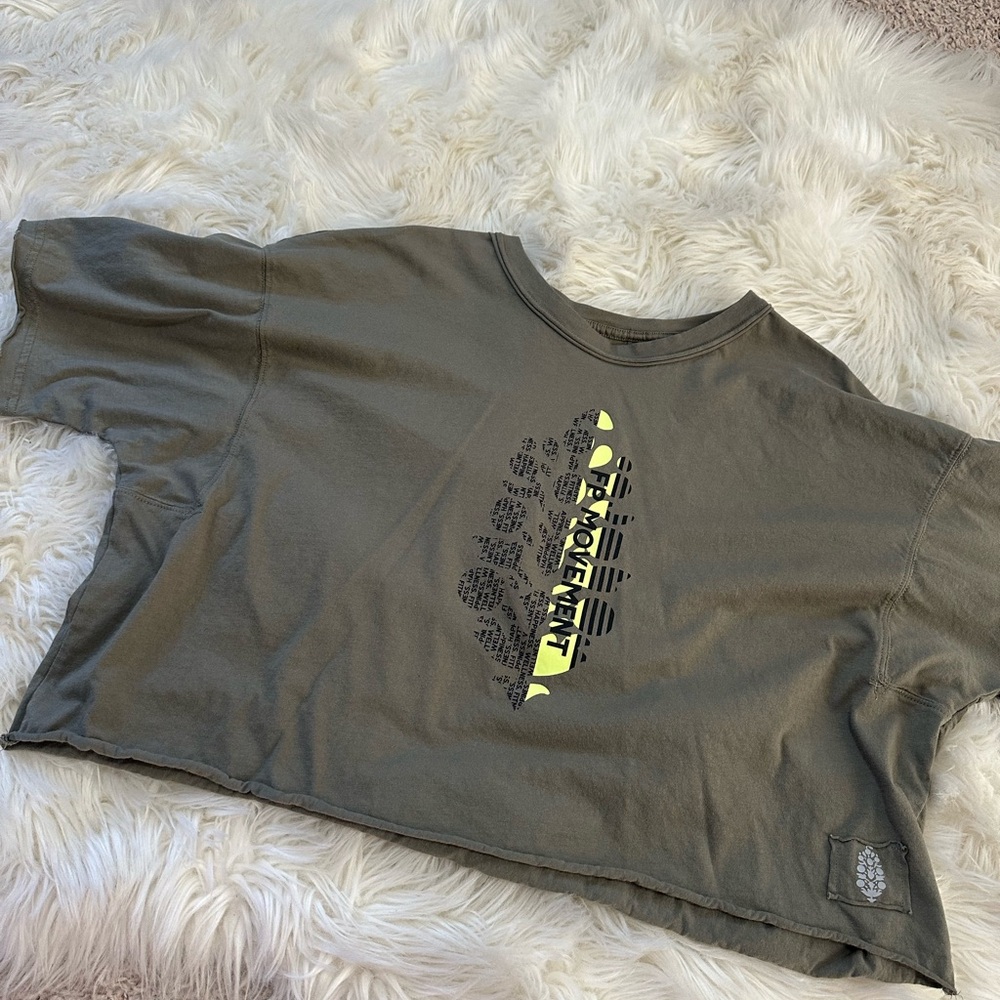 Fp Movement By Free People Olive Inspire Graphic Tee